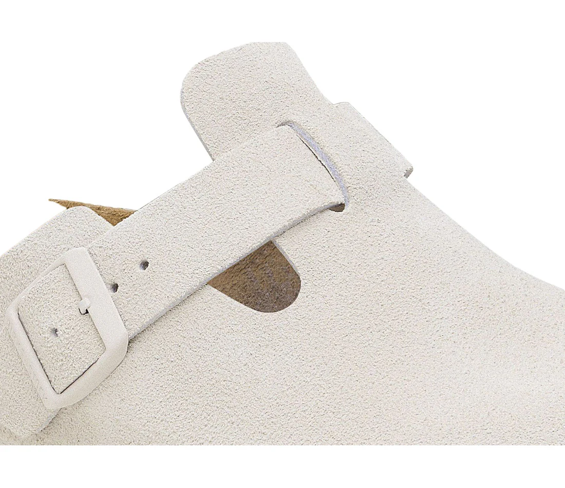 Birkenstock Boston Antique White Suede - Image 3