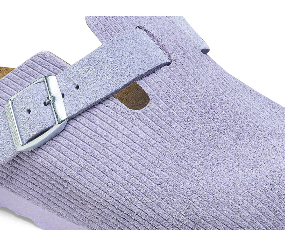 Birkenstock Boston Embossed Corduroy Suede Purple Fog - Image 4