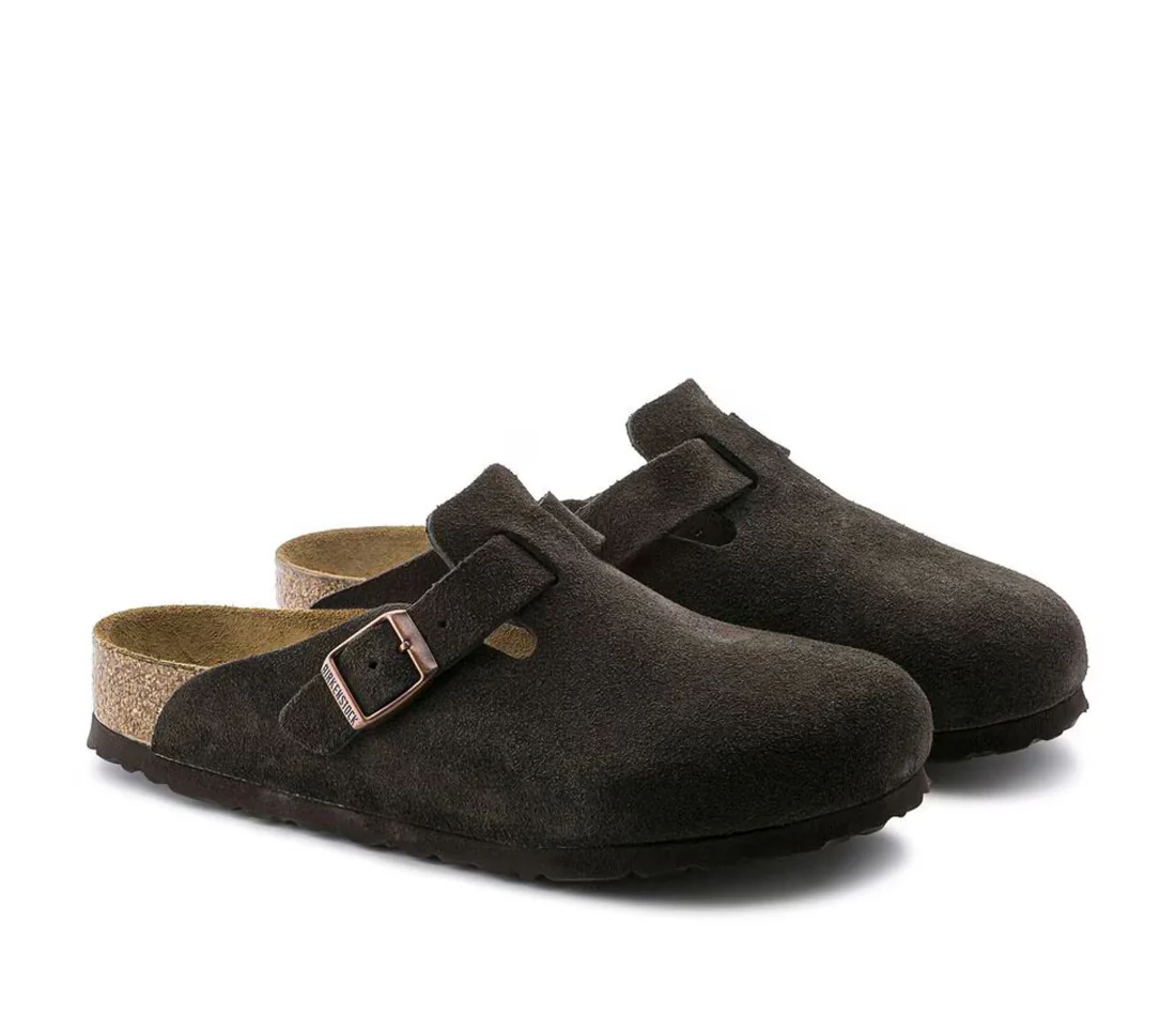 Birkenstock Boston Soft Footbed Suede Mocha - Image 3