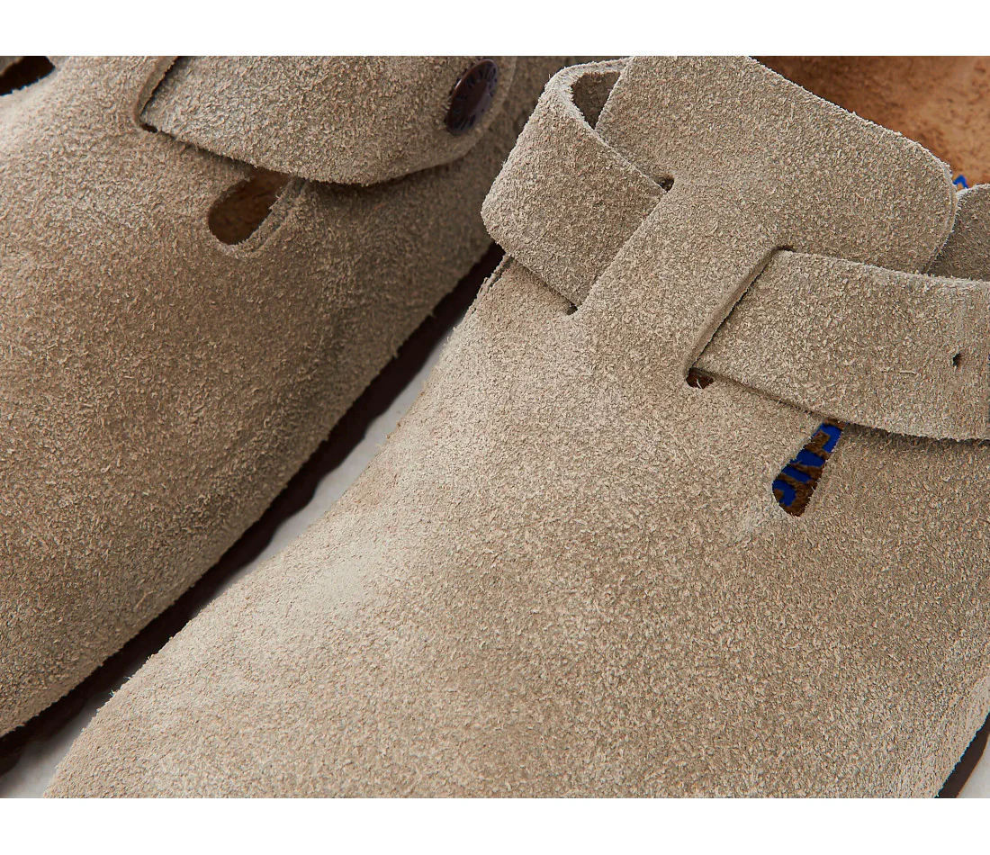 Birkenstock Boston Soft Footbed Suede Taupe (Coupe étroite) - Image 6