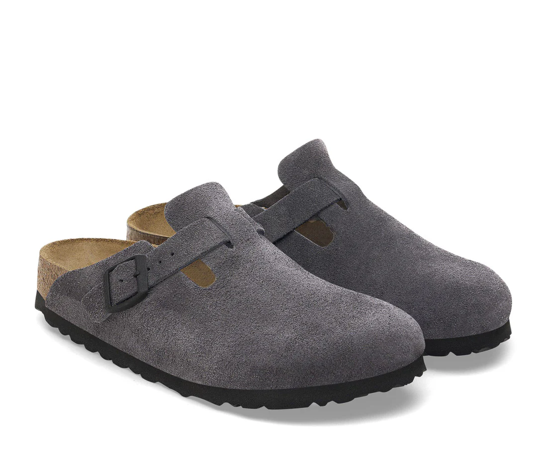 Birkenstock Boston Suede Velvet Grey - Image 4