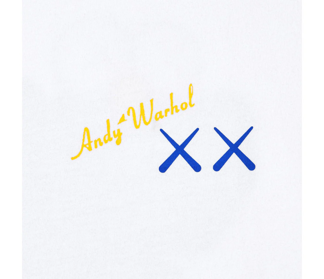 KAWS x Uniqlo Warhol UT Graphic T-shirt White Blue - Image 5