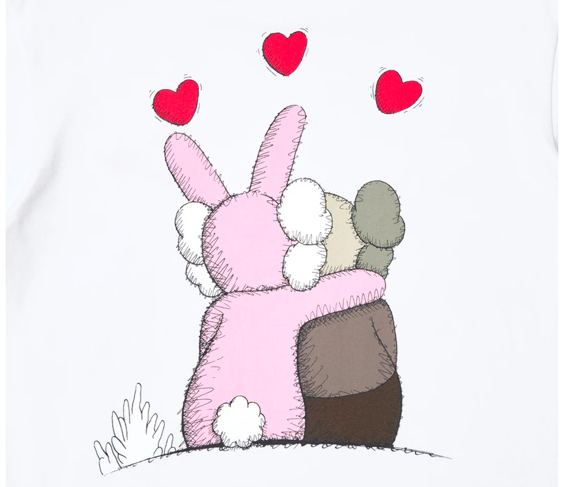 KAWS x Uniqlo Warhol UT Graphic T-shirt White Pink - Image 4