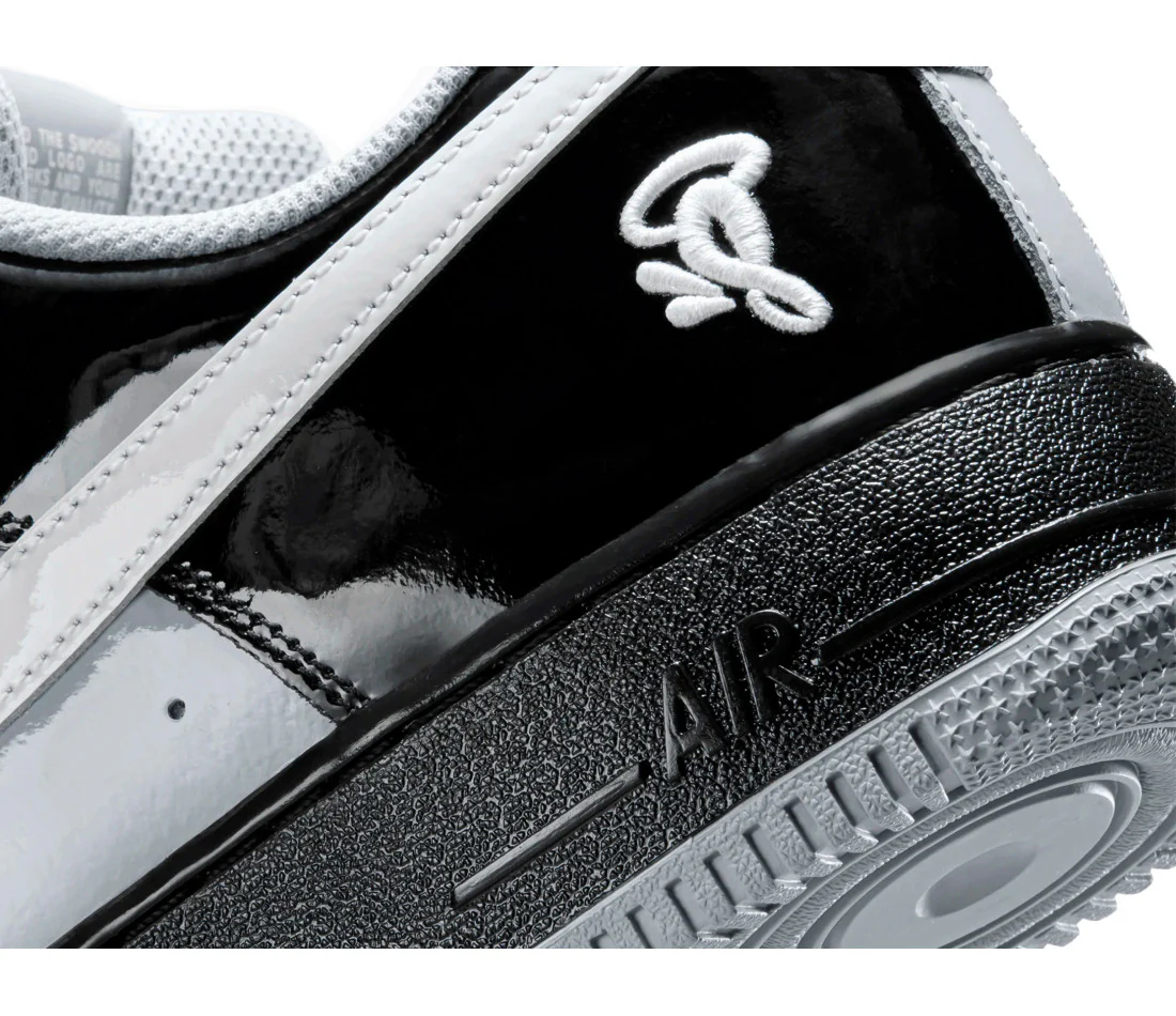 Nike Air Force 1 Low Syna Central Cee Black White Smoke Grey - Image 6