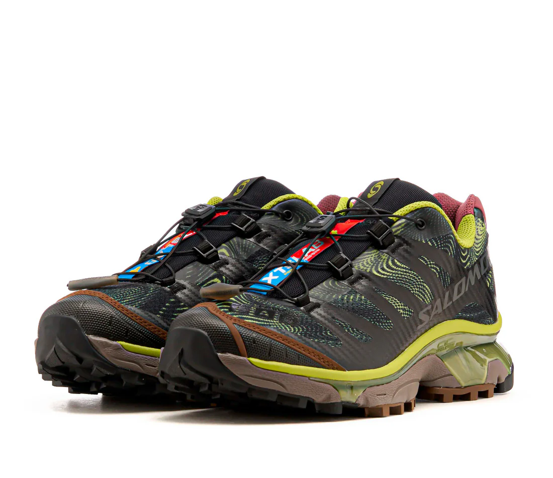 Salomon XT-4 OG Rave at Dawn Black Dark Citron - Image 3
