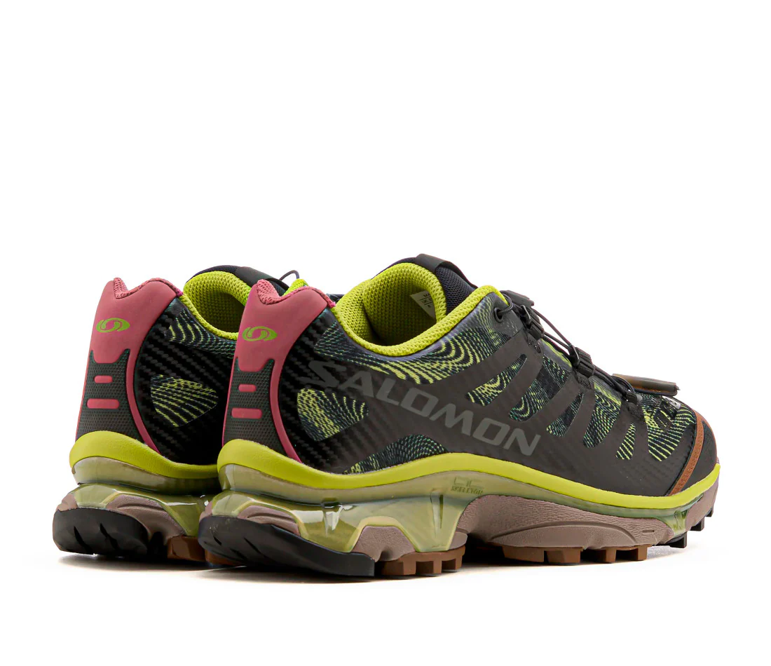 Salomon XT-4 OG Rave at Dawn Black Dark Citron - Image 4