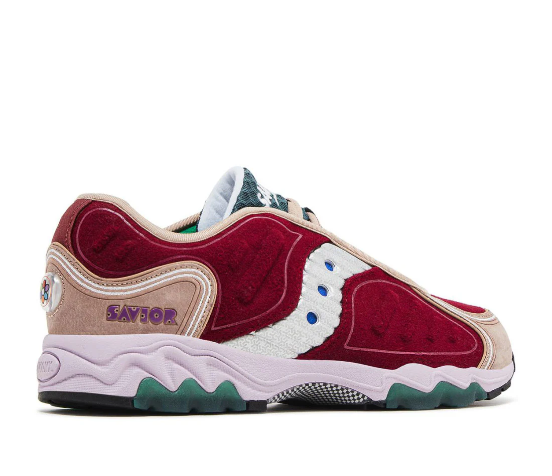 Saucony Matrix Jae Tips No Shoes In The House Burgundy - Image 3